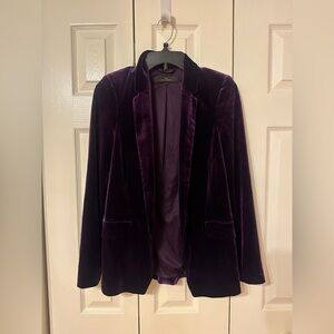 Deep Purple Velvet Blazer